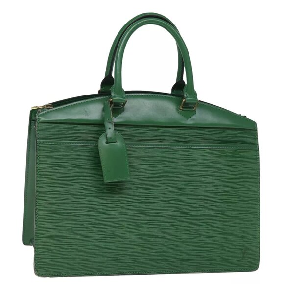 LOUIS VUITTON Epi Riviera Hand Bag Green LV - Picture 1 of 7